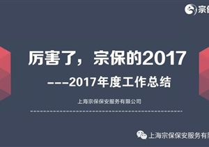 厲害了，宗保的2017